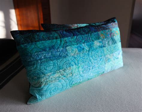 Quilted Pillow Shams King Size Pillow Shams Turquoise Ocean - Etsy