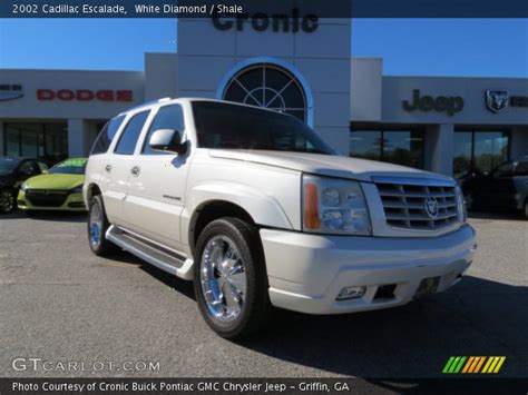 White Diamond 2002 Cadillac Escalade Shale Interior
