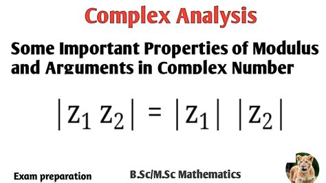 Some Important Properties Of Modulus And Arguments In Complex Number