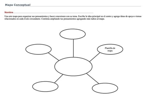 Plantillas de mapa conceptual en Word Jerárquico araña