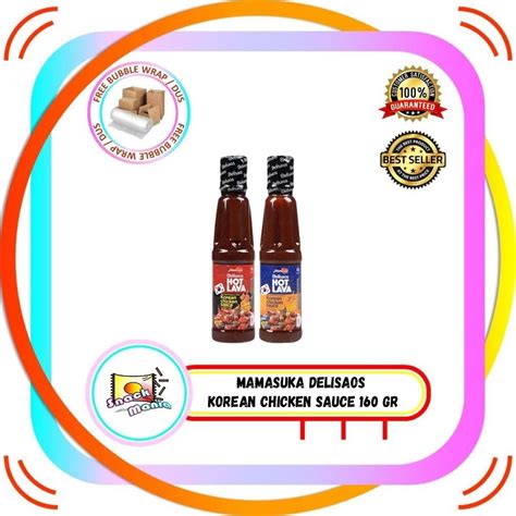 Jual Mama Suka Delisaos Hot Lava Korean Chicken Sauce Honey Original Spicy Gr Shopee