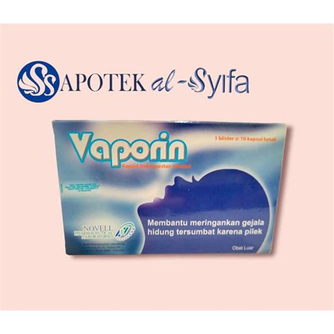 Jual Vaporin Membantu Meringakan Gejala Pilek Anak Harga Kapsul