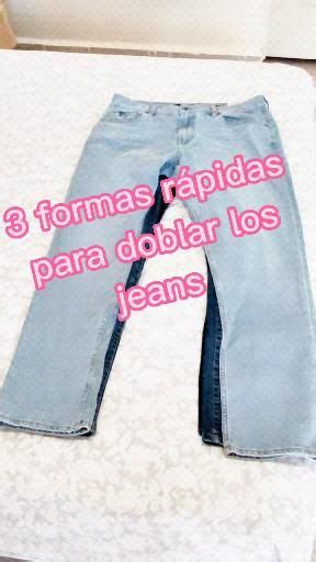 Dobla Tus Jeans F Cilmente Video Doblar Los Pantalones Doblar