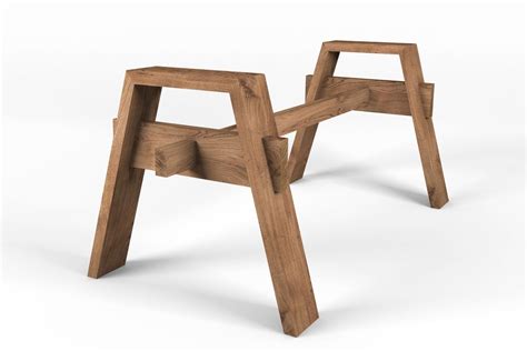 Tisch Holzgestell Eiche Nach Ma Wood Furniture Legs Wood Table Legs