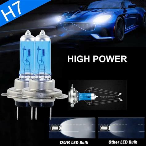 1-2pcs-Lamp-Light-Effect-Hid-12v-Bulb-Car-Lamps-H7-LED-100W-6000K-Xenon ...