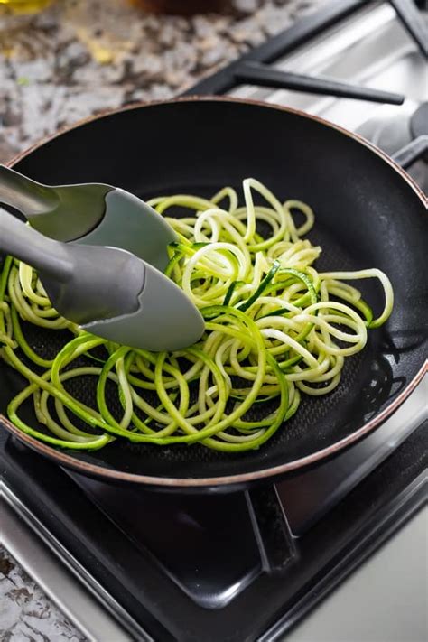 How To Cook Zucchini Noodles Step By Step Photos