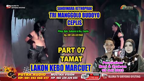 Part Tamat Kethoprak Tri Manggolo Budoyo Lakon Kebo Marcuet Youtube