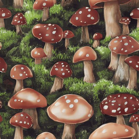 Mushroom Cottage Core Forest Graphic · Creative Fabrica