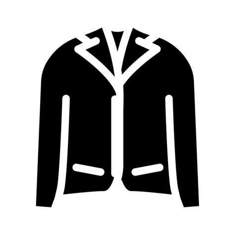 Jacket Clothes Glyph Icon Vector Illustration 17315776 Vector Art At