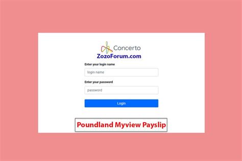 Poundland Myview Payslip Login Informative Login Payroll