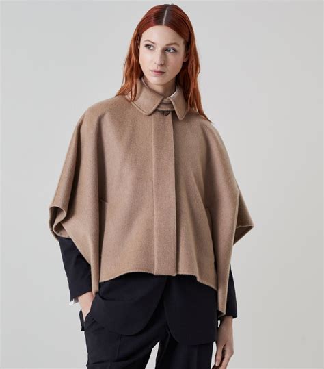 Brunello Cucinelli Cashmere Cape Jacket Neutrals Editorialist