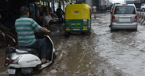 Normal Life Hit Traffic Comes To A Standstill As Delhi Gets