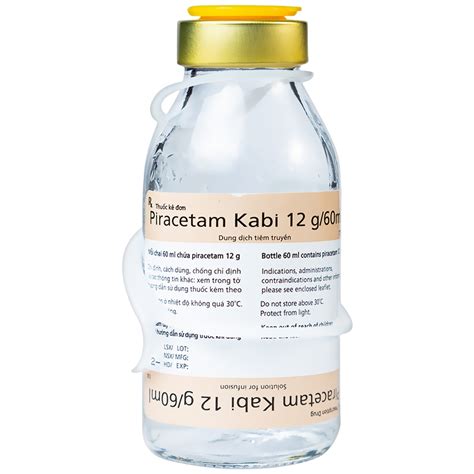 Dịch truyền Piracetam Kabi 12g 60ml Fresenius Kabi điều trị triệu chứng