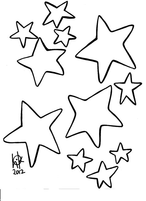 Stars Line Drawing - ClipArt Best