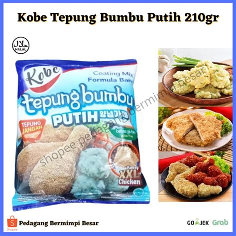 Jual Kobe Tepung Bumbu Putih 210gr Tepung Shilin Tepung Kasar Tepung