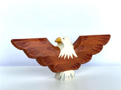 Bald Eagle Figurine Unicorn Toys Kids Wooden Toys Bald Eagle