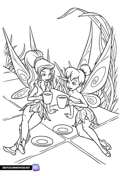 Tinker Bell Christmas Coloring Pages Free Printable Coloring Pages