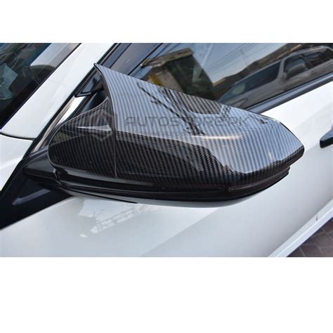 Honda Civic Carbon Fiber Side Mirror Cover Batman Style