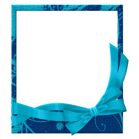 Blue and Dark Blue Transparent Frame | Gallery Yopriceville - High ...