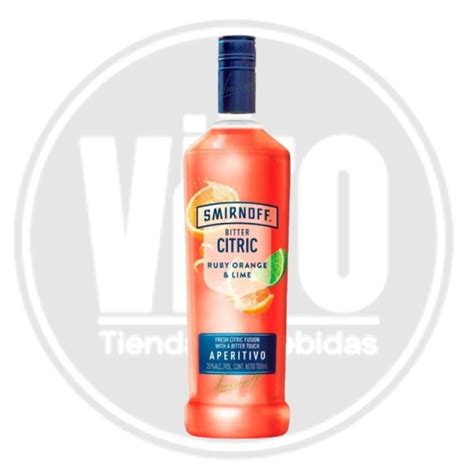 Smirnoff Bitter Citric Ruby Orange Lime Ml