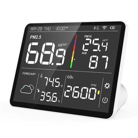 Temtop Air Station M100 Air Quality Monitor PM2.5 AQI CO2 Tester ...