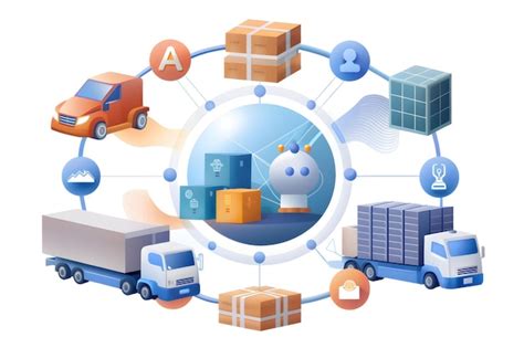 Ai Logistics And Supply Chain Management Concept With Photo Realistic