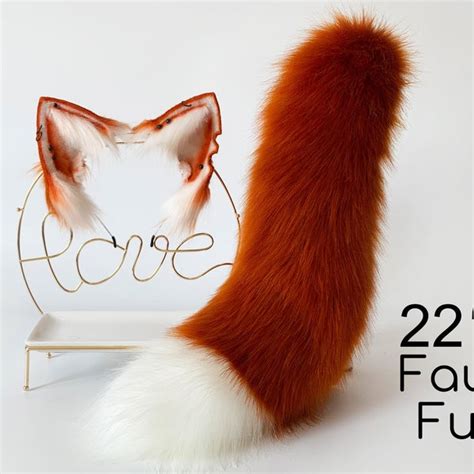 Red Fox Tail Etsy