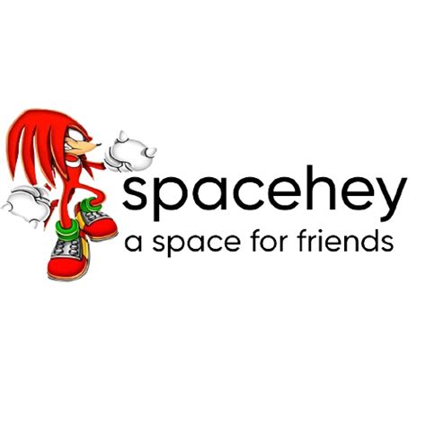 knuckles spacehey logo for my layout by cybrgrl06 on DeviantArt