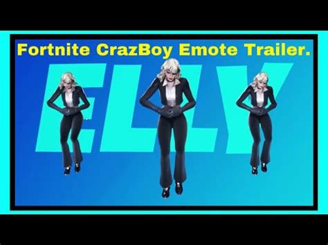 Fortnite Crazyboy Emote Trailer Youtube