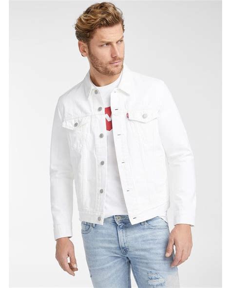 Levis Denim Authentic Jean Jacket In Ivory White White For Men Lyst