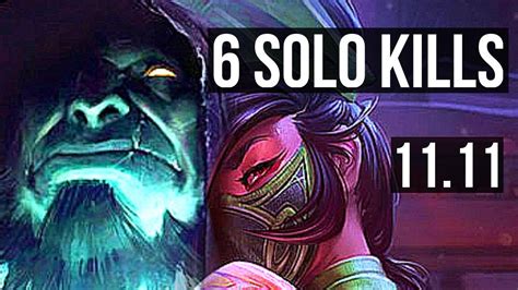 Yorick Vs Akali Top Defeat Solo Kills M Mastery Kr