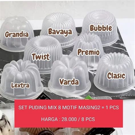 Jual Set Cetakan Puding Mini Mix Motif Isi Pcs Shopee Indonesia