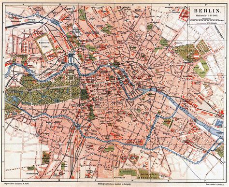 City Map Of Berlin Germany