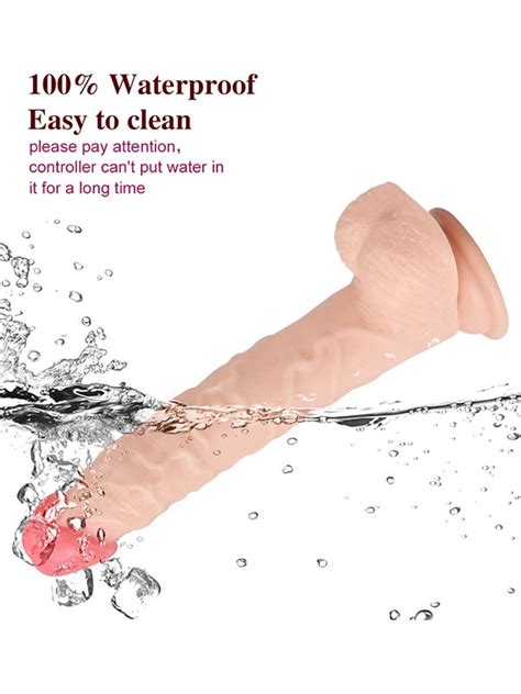 Uzaktan Kumandalı Şarjlı Döner Başlı Titreşimli Realistik Dildo 23 cm