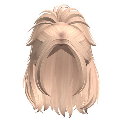 Messy Layered Cute Short Updo Ponytail Blonde Roblox