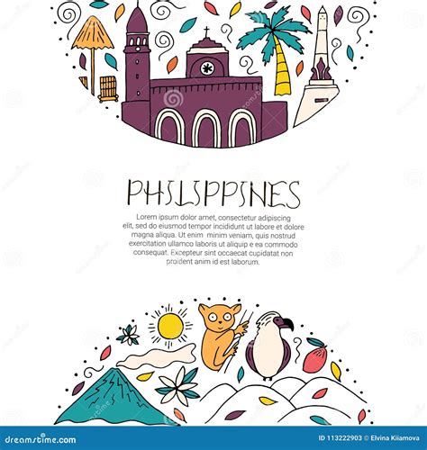 National Symbols of Philippines. Stock Illustration - Illustration of ...