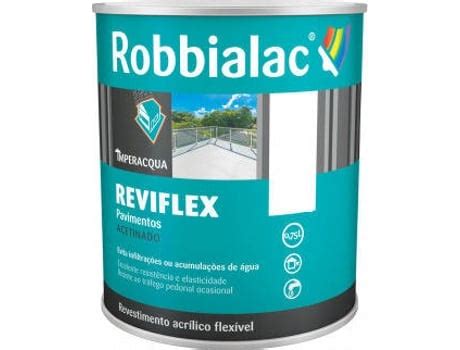 Revestimento Flexível Impermeabilizante ROBBIALAC Pavimentos Branco