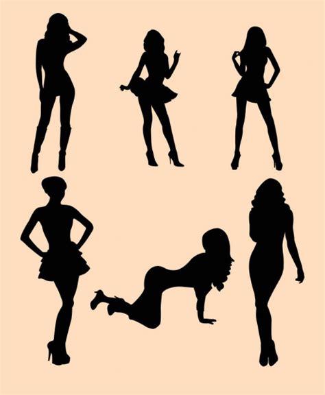 Sexy Woman Silhouette Good Use Symbol Logo Web Icon Mascot Stock Vector Image By ©fennywiryani