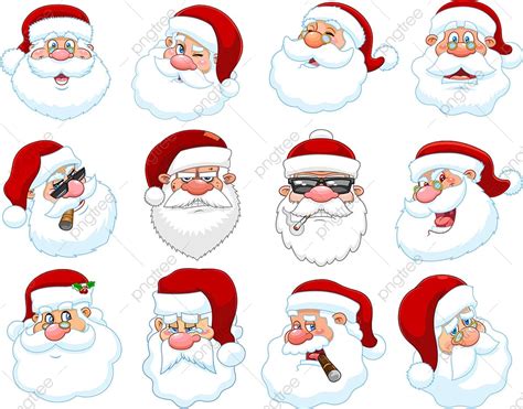 Santa Claus Face Vector Design Images Classic Santa Claus Face