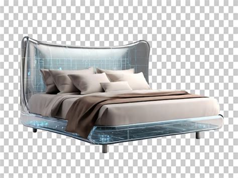 Premium PSD | Bed isolated on transparent background