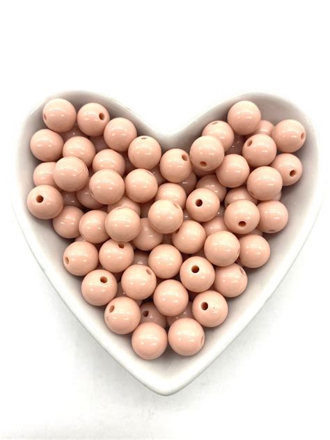 ATELIE CATOLICO ARCANJOS Bolinha Passante Rosa Nude 1 Resina 10mm