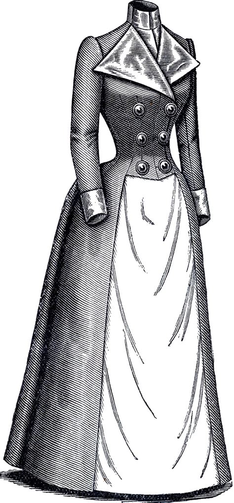 Victorian Dresses Drawings