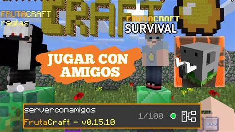 Jugar Craftsman Multijugador Con Amigos Desde Lejos Server 24 7 YouTube