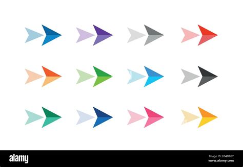 Modern Arrows Colourful Set Great Design For Any Purposes Cursor