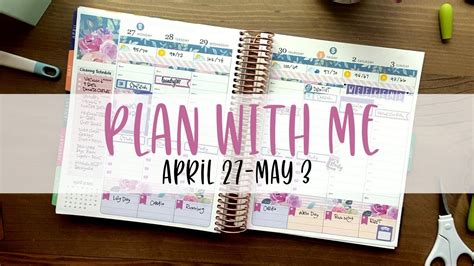 Plan With Me Erin Condren Life Planner Week Of Apr 27 Youtube