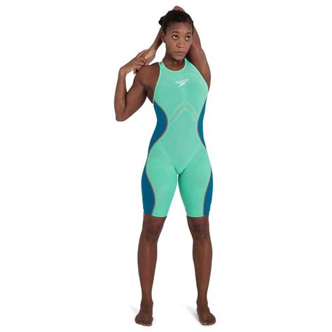 Speedo Fastskin Lzr Pure Intent Openback Kneeskin Green Swiminn