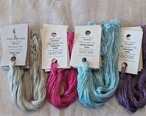 The Gentle Art Sampler And Simply Shaker Threads Hand And Over Dyed