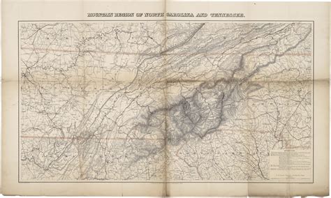Historical Map North Carolina Tennessee