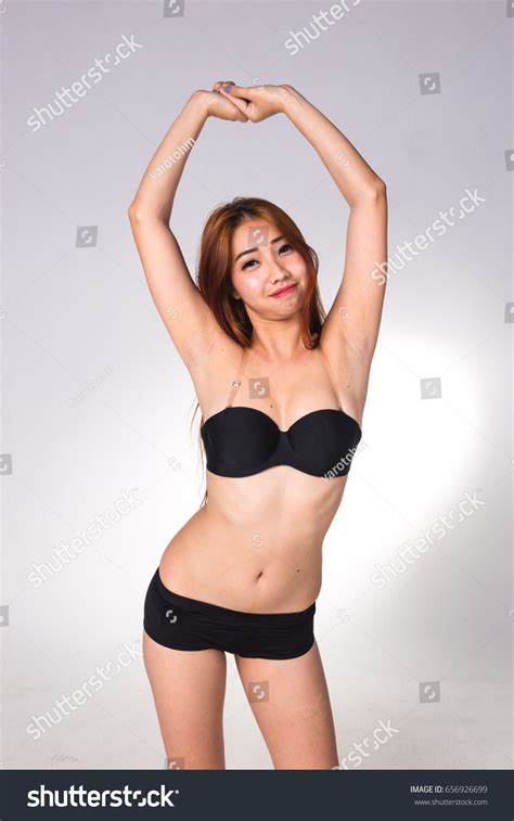 Sexy Asian Woman White Lingerie On Stock Photo 656926699 Shutterstock