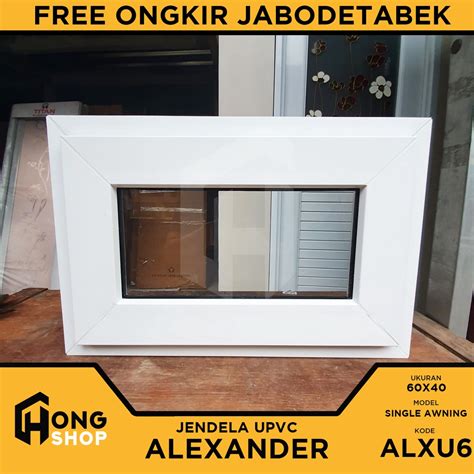 Jual Jendela Upvc Alexander X Jungkit Single Awning Boven